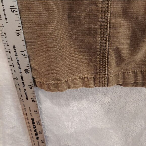 Coldwater Creek Capri Womens 16 Brown rip stop waist side tab Natural Fit Casual - Picture 4 of 16